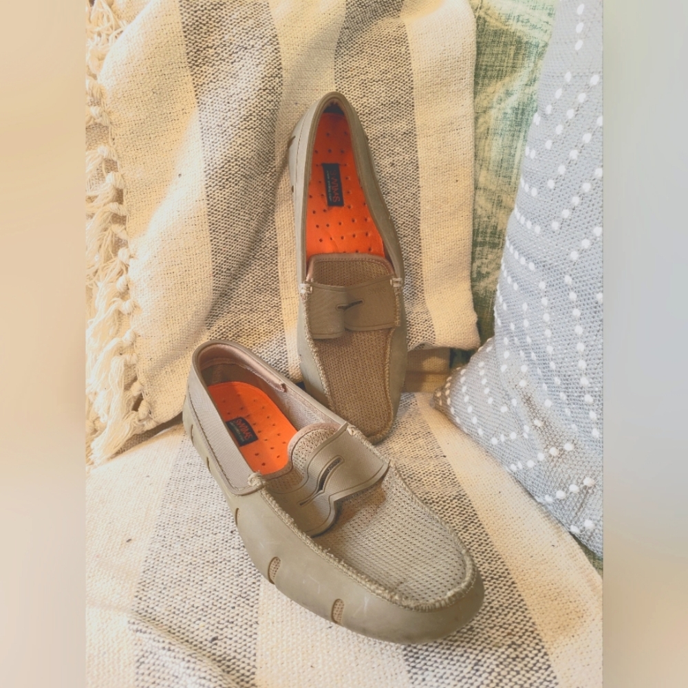 Swims Mesh and Rubber Penny Loafer Size 8